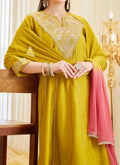 Yellow Fancy Alluring Beautiful Suit Set for Women's