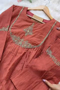 Orange Elegant Essence Lightweight Suit Set for Women