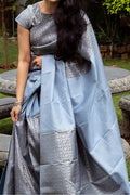 Sky Looks Beautiful Banarasi Saree for Women