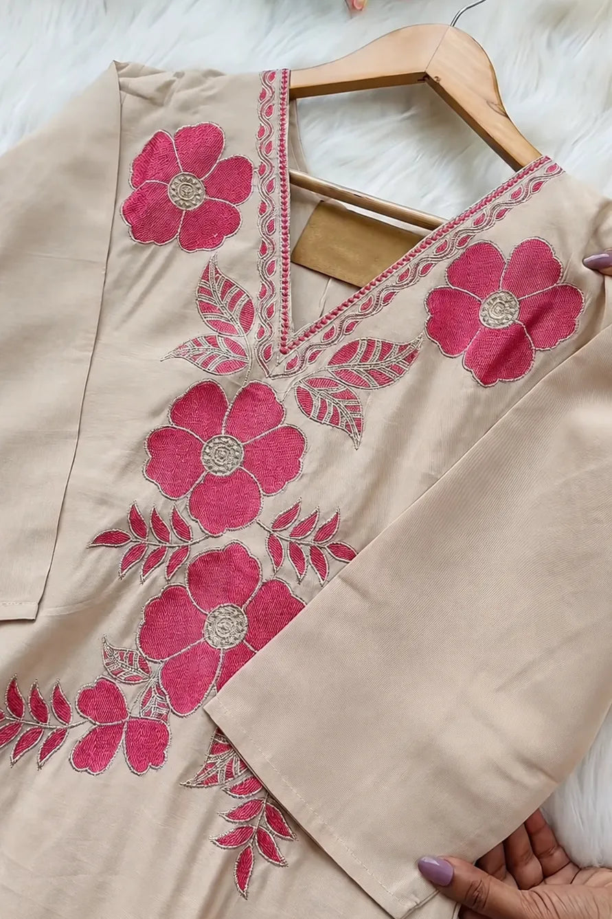 Floral Designer Kurta set Suit For Women