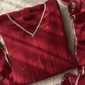 Red Soft Salwar Suit  Dress Set For Women's