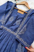 Blue Beautiful Designer Kurta set Suit For Women