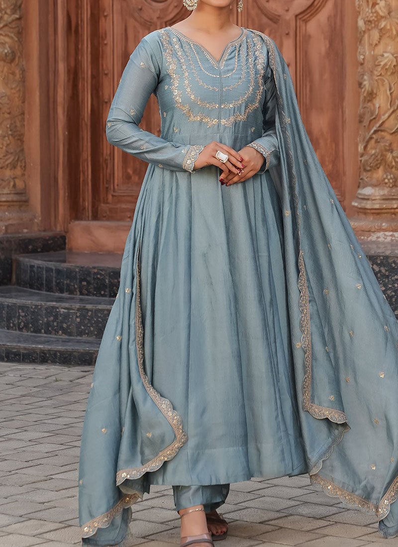 Velvet Whisper Soft Ethnic Suit Set for Ladies
