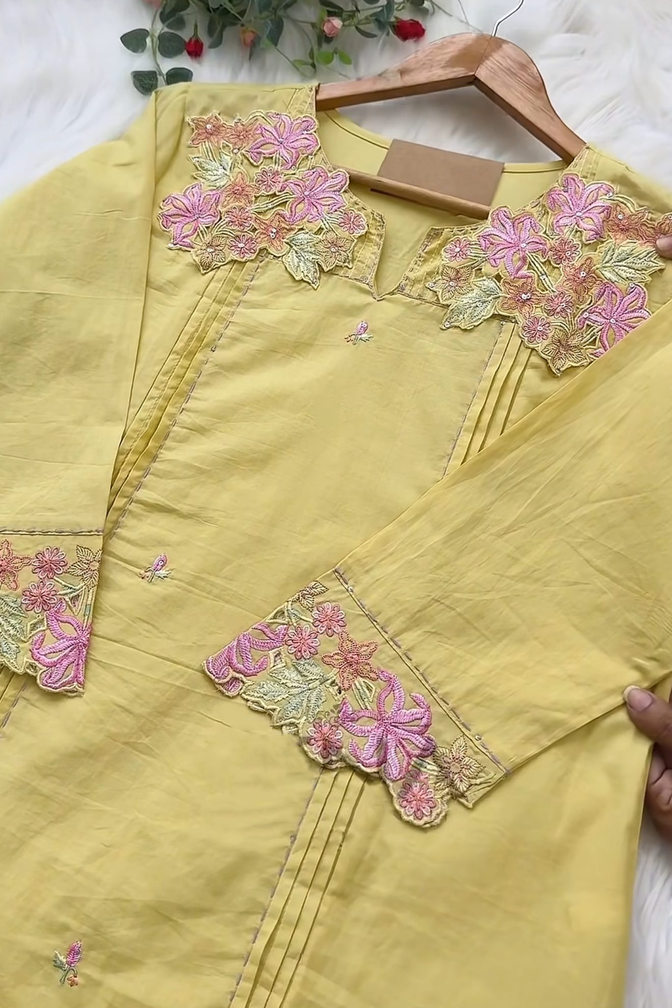 Yellow Designer Dress Set for women