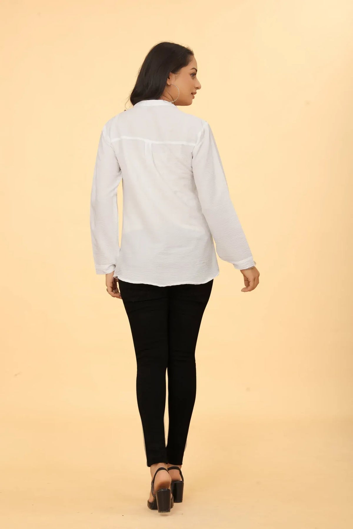 Premium Pure Cotton White Casual Tunic