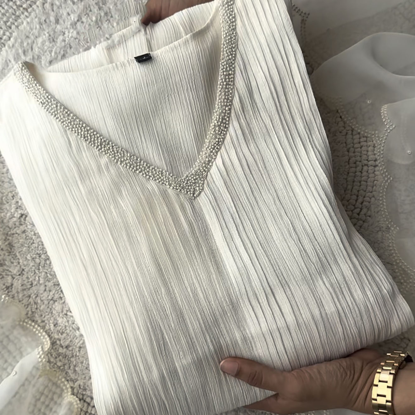 White Designer Dress Suit for women