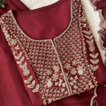 Red Premium Lux Look Designer Suit for Women's