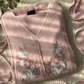 Peach Premium Lux Look Designer Suit for Women's